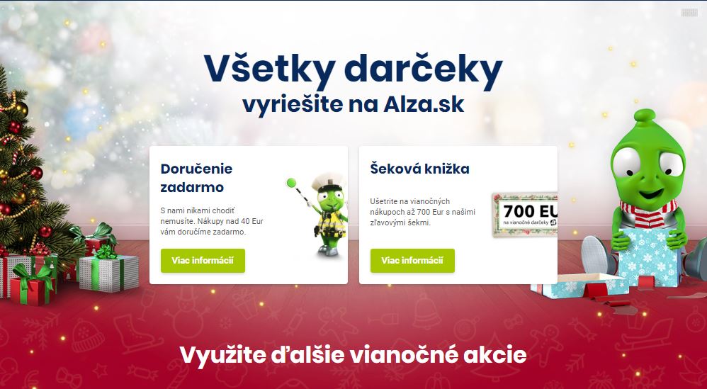 vianoce priplavali mall alza